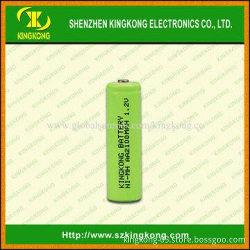 Rechargeable NiMH Batteries with 1.2V Voltage and 2,100mAh Capacity